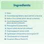 A list of ten ingredients for ECOS Hand Soap Liquid, including water, plant-derived surfactants, preservatives, and essential oils.