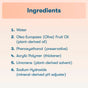 A list of six ingredients—water, olive fruit oil, phenoxyethanol, acrylic polymer, limonene, and sodium hydroxide—and their roles in this ECOS Furniture Polish plant-powered wood finish conditioner formula.