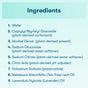 A numbered list of ingredients for ECOS Bathroom Cleaner, including water, plant-derived surfactants, solvents, water softeners, a pH adjuster, a preservative, tea tree leaf oil, and lavender oil.