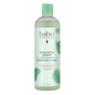 Babo Botanicals Shampoo, Bubble Bath & Wash is ideal for a rejuvenating soak. It features a green cap, plant illustrations on the label, hypoallergenic plant-based ingredients, and comes in a 15 fl oz (450 ml) bottle.
