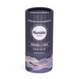 A cylindrical tube of Humble Brands Deodorant - Aluminum Free in Rockrose & Cedar, with a purple mountain design and text featuring its natural, cruelty-free formula and earth-friendly packaging.