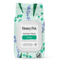 A package of HoneyPot Cooling Intimate Wipes - Herbal Infusion, featuring purple and green leaf designs, contains 30 hydrating wipes that are pH-balanced and free from added parabens, sulfates, dioxane, and synthetic fragrances.