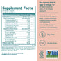 True Grace One Daily Women's Probiotic label shows probiotic strains with CFUs, daily values, and ingredients. It highlights digestive health and is soy-free, gluten-free, and Non-GMO Project Verified.