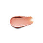 A single swipe of RMS Beauty Eyelights Cream Eyeshadow in luminous shimmery rose gold stands out with its metallic finish against a white background.