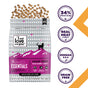 Discover I and Love and Yous Naked Essentials Salmon & Trout Recipe Grain-Free Dry Cat Food, featuring 34% protein with real meat first and Omega fatty acids for a healthy coat, in packaging with a stylish cat silhouette.