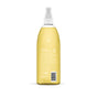 A clear spray bottle of method All Purpose Cleaner, filled with yellow liquid, stands upright with white text and a barcode visible on the back against a plain white background.
