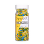 Supernatural Dinomite Sprinkle comes in a clear plastic bottle with 3 oz (85 g) of colorful, plant-based shapes. Its gluten-free, vegan, soy-free, made in the USA, and contains no artificial colors.