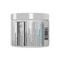 A white plastic container of Codeage Liposomal NMN 30 ct is shown from the side, featuring a label with supplement facts, ingredients, directions, barcode, and contact info in black text on a white background.