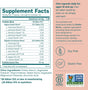 True Grace One Daily Women's Probiotic label highlights probiotics for digestive, vaginal, and immune health with ingredients listed. Features icons for soy free and gluten free, plus Non-GMO Project Verified and Certified B Corporation seals.