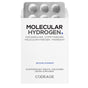 A white Codeage Molecular Hydrogen box holds a blister pack of 30 unflavored, effervescent tablets with hydrogen and magnesium for hydration support. The fast-dissolving tablets are highlighted on the packaging.