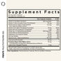 Codeage Mens Multivitamin 50 30ct supplement facts: each capsule provides vitamins, minerals, a probiotics blend with CoQ10, and daily values. Serving size: 1 capsule; 30 servings per container.