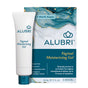 A tube and box of Alubri Internal Vaginal Moisturizing Gel for Dryness & Comfort, fragrance-free and hormone-free, supports the vaginal microbiome and sensitive skin, providing up to 72 hours of hydration in blue and gold packaging.