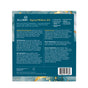 Back of a box labeled Alubri 2-Step Vaginal Wellness Kit for Dryness & Discomfort, listing product details, ingredients, directions, and features like Fragrance-Free and Hypoallergenic. Includes moisturizing gel to relieve vaginal dryness. Teal and gold marbled background.
