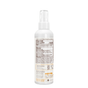 A white spray bottle from Babo Botanicals, labeled “Sensitive Baby Diaper Rash Cream Spray - Fragrance-Free,” features a brown and white label with drug facts, directions, and warnings. Specially formulated for sensitive baby skin, the product highlights plant-based ingredients and displays various certifications near the bottom of the label.