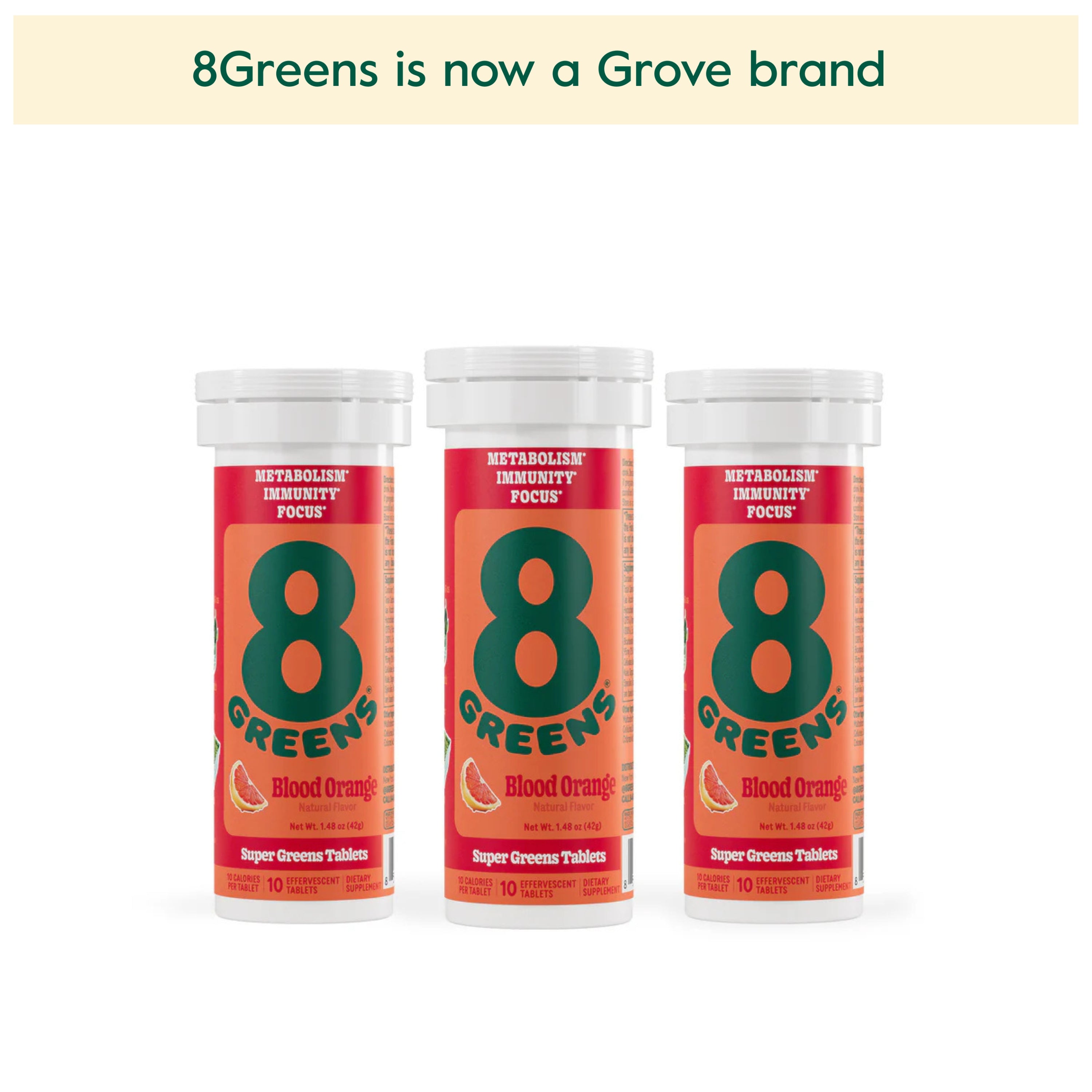 8Greens Super Greens Tablet - Blood Orange - 30 count | Grove