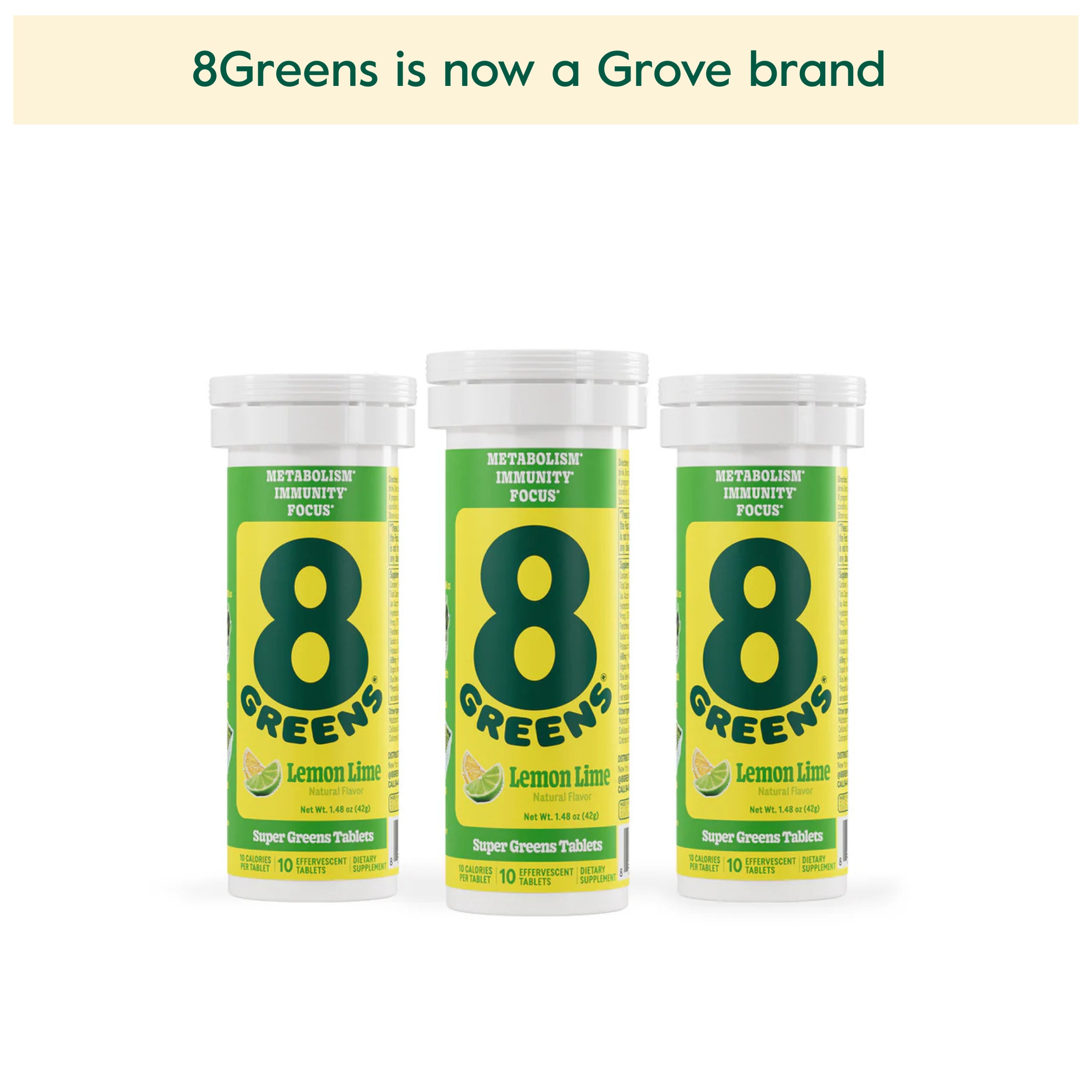 8Greens Super Greens Tablet - Lemon Lime - 30 count | Grove