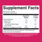 Supplement Facts label for MaryRuth’s Kids Magnesium Calm Gummies, with nutrition info per serving: total carbohydrates 1g, dietary fiber less than 1g, magnesium 56mg (12%) to help support bone health and provide calm support; contains 0g added sugars, 0g sugar alcohols, and a list of other ingredients below.
