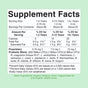 MaryRuth’s Organic Liquid Probiotic Drops feature a Supplement Facts label with serving size, calories, fat content, and a proprietary probiotic blend for gut health, plus organic MCT oil and alfalfa grass as additional ingredients.