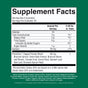 Supplement Facts label for MaryRuth’s Super Greens Gummies, listing serving size, calorie count, nutrient information, and a list of ingredients including various vegetable powders.