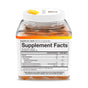 Youtheory Vitamin K2D3 Zero Sugar Gummy comes in a clear plastic bottle with an orange cap and a white label listing supplement facts. The bottle contains orange gummies that support bone health.