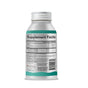 A white and teal Youtheory Ocean Friendly Omega Softgel bottle displays its Supplement Facts label, featuring plant-based omega-3 nutrition details, serving size, calories, and manufacturer info near the bottom.