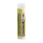 An All Good Lip Balm tube with a green label showing ingredients, a barcode, and a USDA Organic seal.