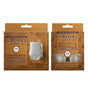 Two Mrs. Meyer’s Fall Diffuser Kit Collection products: a Fall Diffuser Kit (Acorn Spice scent) on the left and a matching Acorn Spice refill pack with two visible refills in an orange-brown box on the right.