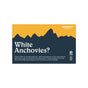 A box of Patagonia Provisions White Anchovies Roasted Garlic, with a mountain silhouette design, notes these mild anchovies are prepared with olive oil and seasonings and are responsibly sourced.