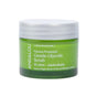A green jar of Andalou Naturals Resurfacing Gentle Glycolic Scrub with a white lid, featuring product details and 5% AHA + Jojoba Beads on the label. This exfoliating scrub blends glycolic acid with natural fruit enzymes to reveal smoother, more radiant skin.