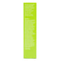 A bright green Andalou Naturals Resurfacing Glycolic Cleansing Gel box displays a description emphasizing its exfoliating action to boost radiance, with an ingredients list printed in white and yellow text along the side.