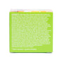 A product label for Andalou Naturals Resurfacing Texture Refining Night Cream displays a list of ingredients in white text on a green background, featuring shea butter, aloe vera, papaya, grape, cucumber, lemon, and an array of fruit and flower extracts—ideal for use as an anti-aging moisturizer or exfoliating cream.