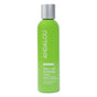 A vibrant green bottle of Andalou Naturals Resurfacing Triple Acid Exfoliating Toner with a silver cap, featuring white text and product details on the front label. This potent liquid exfoliant is formulated to help minimize pores and promote radiant skin.