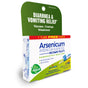 Boiron Arsenicum Album 30C Bonus Pack for diarrhea relief comes in green, white, and yellow packaging, highlighting its homeopathic benefits for nausea, cramps, and weakness with a free bonus tube included.