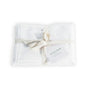 A set of white Avocado Organic Indian Cotton 400 TC Pillow Cases, neatly folded with a cream ribbon and tag—crafted from GOTS certified organic cotton with a soft sateen finish.