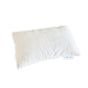 The Avocado Toddler Pillow, featuring a rectangular white design with a textured surface and a fabric tag labeled "Avocado," is displayed against a plain white background.
