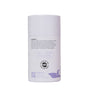 A white cylindrical Ayeya Baby Bath Salts container displays ingredients and details on the back. The vegan, palm-free formula soothes tension and contains no parabens, phosphates, VOCs, phthalates, SLS or SLES.
