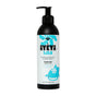 Ayeya Baby Shampoo & Body Wash for delicate skin is fragrance-free, comes in a 12 fl oz (354 ml) bottle with a black pump and blue whale on the white label.