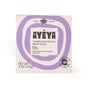 A box of Ayeya TABS Bar African Black Soap with lavender scent and antioxidant-rich oils. White packaging with purple accents features “Peace,” “Moisturizing and calming with guava leaf,” and a 4 oz (113g) net weight.