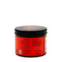 A round orange and black Ayeya Whipped Body Butter container with a black lid shows directions, ingredients, distributor info, and a QR code on its label. Designed to support skin barrier hydration, the product is set against a white background.