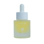 A small frosted glass dropper bottle labeled Baeo Bare Glow - Radiant Face Oil with a palm tree graphic, containing lightweight oil for restorative hydration and a radiant complexion.