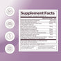 Rookie Wellness Balance Capsules - Hormone Balance + PMS Support feature Vitamin B6, B12, Dong Quai, Maca & more. Icons show benefits: PMS relief, hormonal balance, weight management, energy boost & estrogen detox.