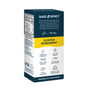 A 6-count box of Bare Bones Lemonade Elevated Drink Mix offers essential hydration and collagen protein for wellness and on-the-go refreshment, in blue, yellow, and white packaging with icons and text.