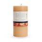 The 100% Pure Beeswax Pillar Candle Natural by Big Dipper Wax Works is a large, beige eco-friendly candle with a honeycomb label and single wick—ideal for creating a toxin-free home atmosphere.