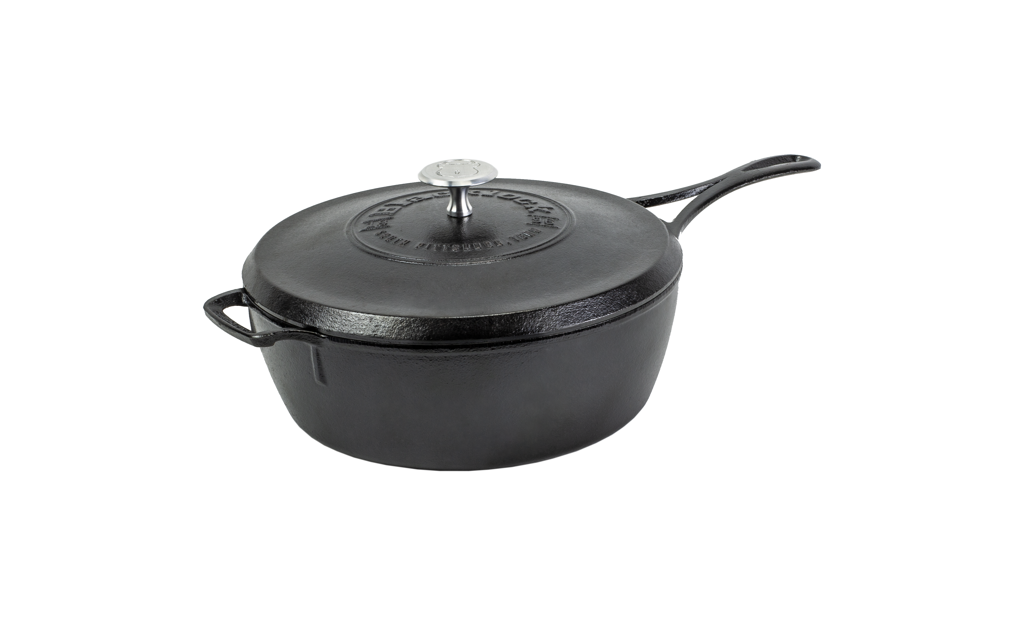 Blacklock Triple Seasoned Deep Skillet with Lid - Thumbnail 3