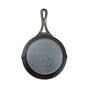 The Lodge Blacklock Blacklock Triple Seasoned Skillet is a black, lightweight cast iron pan with a single handle, pictured from above on a white background. Its nontoxic triple seasoning ensures durable, versatile cooking in any kitchen.