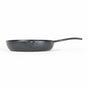 The Lodge Blacklock Blacklock Triple Seasoned Skillet, a lightweight black cast iron pan with a handle shown from the side against a white background, is an excellent example of nontoxic cookware for every kitchen.
