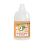 A bottle of Rebel Green Gentle Baby Laundry Detergent Liquid - 3x Concentrated with an orange label, green and white graphics, eco-friendly icons, and text highlighting its plant-based, sulfate-free USDA Certified organic formula.