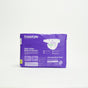 A purple package of Freestyle Tree Free Bamboo Diapers stands upright on a white background. The eco-friendly packaging displays benefits like 