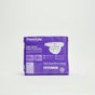 A package of Freestyle Tree Free Bamboo Diapers on a white background. The purple pack showcases safety, softness, and protection with icons highlighting the benefits of these hyper absorbent, eco-friendly diapers.