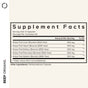Codeage Beef Organs supplement facts: Each 3-capsule serving provides 300mg grass-fed beef liver, heart, kidney, pancreas & spleen. 60 servings per container. Other ingredient: methylcellulose.